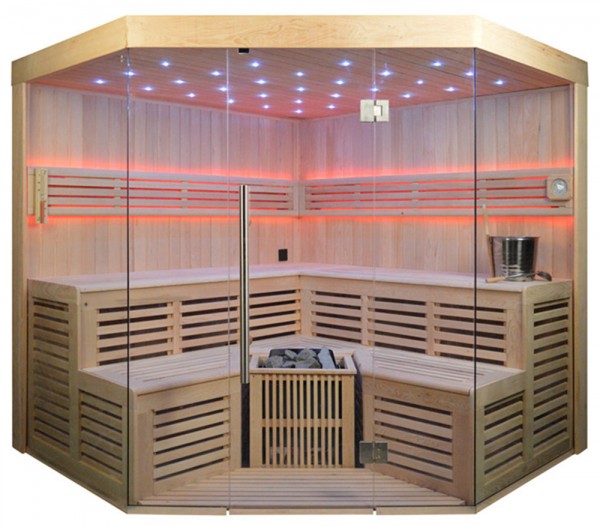 Sauna TS 4015-LS, Eco-Ofen, 220x220cm